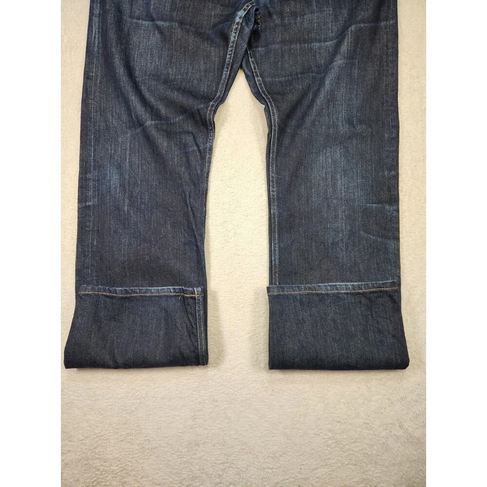 Banana Republic Mens 34x32 Vintage Straight Denim Jeans Dark Wash Cotton